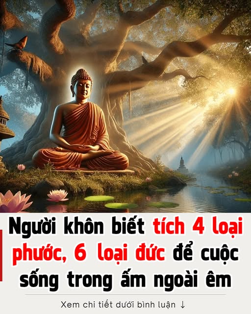 Người khôn biết tích 4 loại phước, 6 loại đức để cuộc sống trong ấm ngoài êm