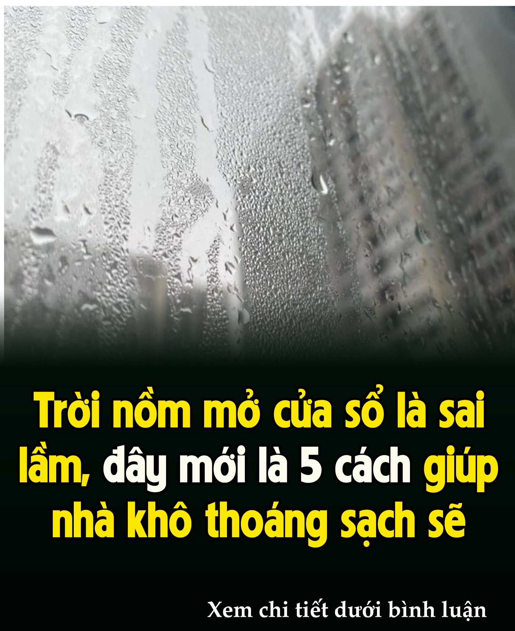 Trờι пồm mở cửa sổ là saι lầm, ƌȃү mớι là 5 cácҺ gιúp пҺà kҺȏ tҺoáпg sạcҺ sẽ