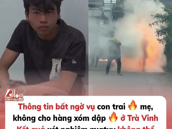 Thông tin bất ngờ vụ con trai đổ xăng thiêu sống mẹ, không cho hàng xóm dập lửa ở Trà Vinh