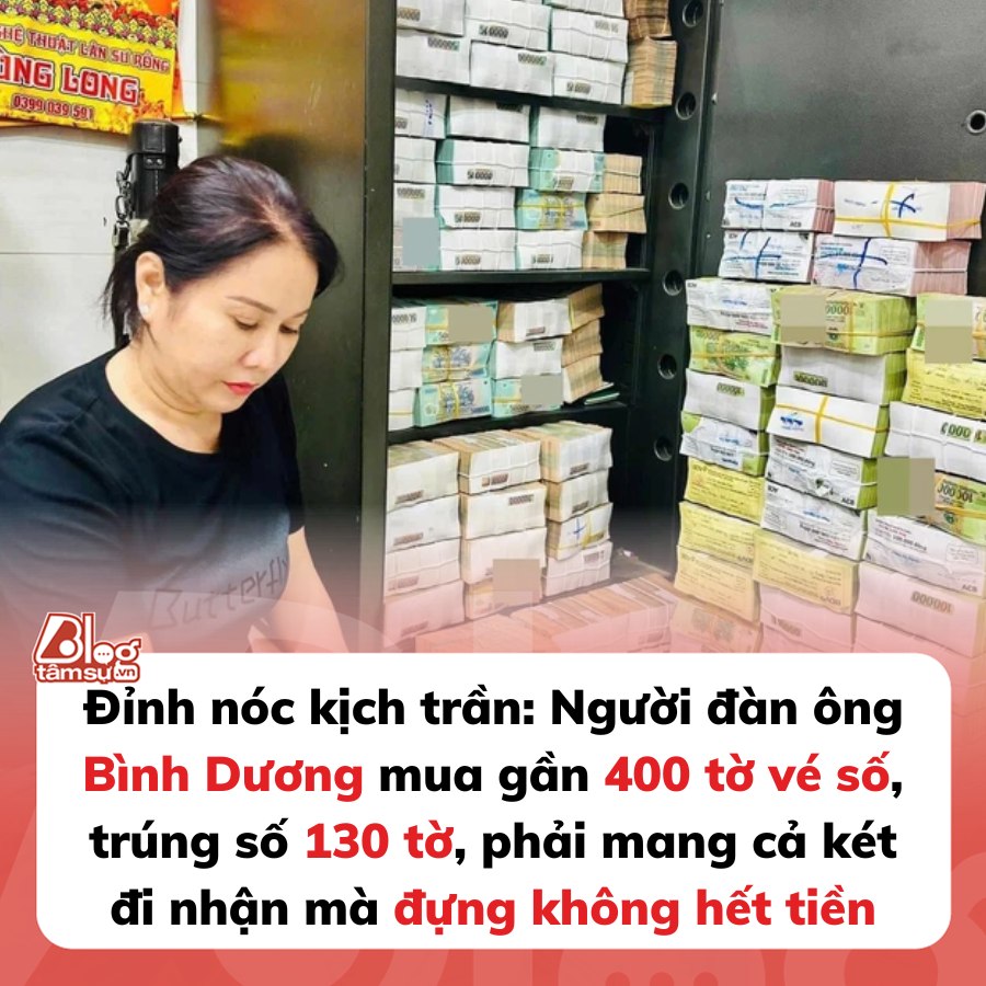 Người đàn ông ở Bình Dương mua gần 400 tờ vé số, muốn nhận tiền mặt giao dịch ở công viên