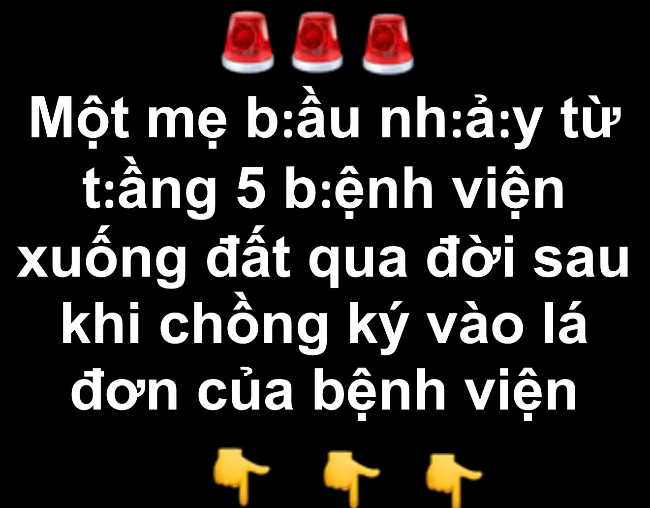 Một mẹ b:ầ:u nh.a:y từ t:ầng 5 b:ệnh viện x:uống đất qua đ:ờii sau khi chồng ký vào lá đơn của bệnh viện