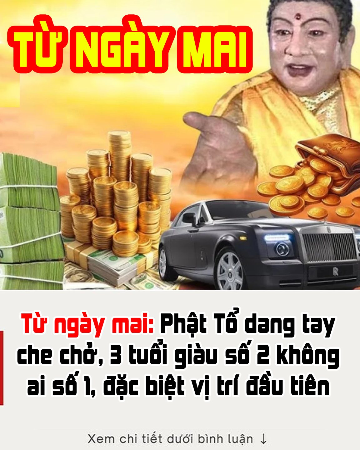 Từ ngày mai: Phật Tổ dang tay che chở, 3 tuổi giàu số 2 không ai số 1, đặc biệt vị trí đầu tiên