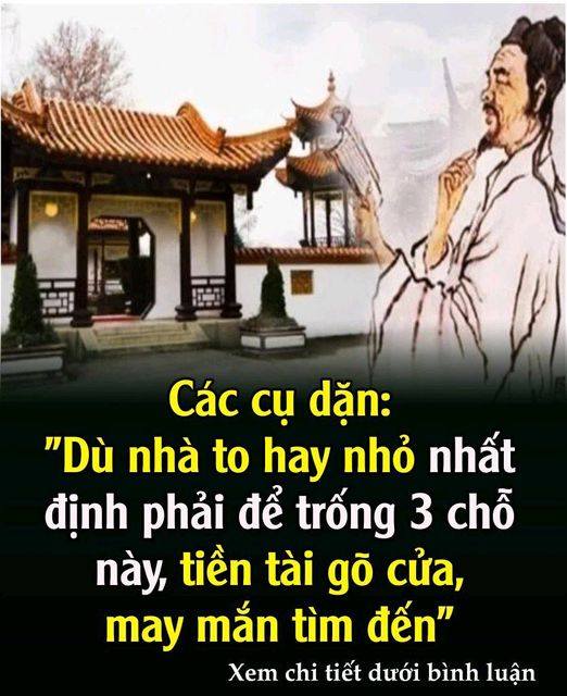 Dù nhà to hay nhỏ nhất định phải để trống 3 chỗ này, tiền tài gõ cửa, may mắn tìm đến”