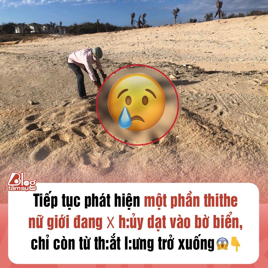 Phát hiện một phần thi thể nữ giới dạt vào bãi biển