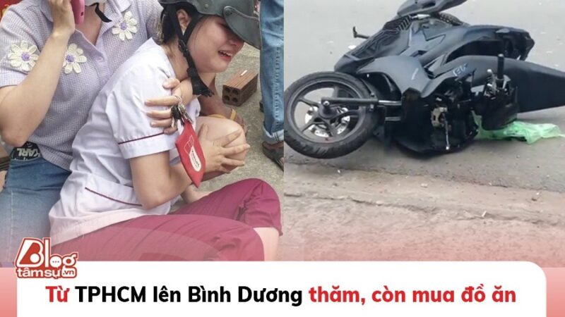 Từ TPHCM lên Bình Dương thăm bạn, cô gái bị tai nạn t:ử v:ongCô gái sống ở TPHCM đến Bình Dương thăm bạn, khi gần đến nơi đã xảy ra va chạm với xe tải làm nạn nhân tử vong. Báo Dân trí ngày 24/02 đưa thông tin với tiêu đề: “Từ TPHCM lên Bình Dương thăm bạn, cô gái bị tai nạn tử vong” cùng nội dung như sau:   Ngày 24/2, Công an TP Thuận An, tỉnh Bình Dương, khám nghiệm hiện trường và điều tra vụ tai nạn giao thông giữa xe tải và xe máy, khiến một người tử vong.    Khoảng 8h30, tài xế điều khiển xe tải mang biển số 50H-354xx di chuyển trên đường Nguyễn Du, hướng từ ngã ba Cửu Long vào khu công nghiệp Visip 1, phường Bình Hòa, TP Thuận An. Khi xe tải đi qua điểm giao với đường Bùi Hữu Nghĩa khoảng 100m, đã xảy ra va chạm với xe máy biển số 79N3-211xx do chị N.Q.A. (27 tuổi, ngụ Khánh Hòa) điều khiển.  Hậu quả của vụ va chạm khiến chị A. ngã xuống đường và bị bánh xe tải cán qua, tử vong tại chỗ. Công an TP Thuận An đã có mặt tại hiện trường để tiến hành điều tra nguyên nhân vụ tai nạn.  Tại hiện trường, thi thể nạn nhân nằm cách xe tải khoảng 15m, xung quanh là nhiều mảnh vỡ và các bịch đồ ăn rơi vãi. Cô gái là bạn của nạn nhân, đã chạy tới hiện trường và bật khóc khi biết tin dữ.    Theo lời kể của cô gái, chị A. làm việc cho một công ty dược và đang ở trọ tại TPHCM. Sáng nay, chị A. được nghỉ làm và đã chạy xe máy lên Bình Dương để thăm bạn. Trên đường đi, chị đã ghé quán mua đồ ăn sáng mang đến cho bạn, nhưng không may gặp tai nạn thương tâm khi gần đến nơi.  Hiện, nguyên nhân vụ tai nạn được cơ quan chức năng tiếp tục điều tra làm rõ.  Tiếp đến, báo Công an TP.HCM ngày 24/02 cũng có bài đăng với thông tin: “Xe tải va chạm xe máy, một cô gái tử vong trên đường đi thăm bạn”. Nội dung được báo đưa như sau:  Khoảng 8 giờ 30 phút cùng ngày, xe tải biển số 50H-354.75 do một nam tài xế điều khiển chạy trên đường Nguyễn Du hướng từ ngã ba Cửu Long vào khu công nghiệp Visip, thuộc phường Bình Hoà, TP.Thuận An.  Khi vừa qua khỏi giao lộ với đường Bùi Hữu Nghĩa, thì xảy ra va chạm với xe máy biển số 79N3-211.95 do một cô gái điều khiển. Va chạm làm cô gái ngã xuống đường bị bánh xe tải cán tử vong tại chỗ.    Nhận tin báo, Công an TP Thuận An đã tới khám nghiệm hiện trường, điều tra nguyên nhân.  Tại hiện trường, thi thể nạn nhân nằm cách xe tải khoảng 15m, chiếc xe máy nằm ở giữa, hiện trường rơi vãi nhiều mảnh vỡ và các bịch đồ ăn.  Nạn nhân được xác định là chị Nguyễn Quỳnh A (28 tuổi, quê Khánh Hoà). Chị A sống tại TPHCM, sáng nay lên Bình Dương thăm bạn thì không may gặp tai nạn.  Đến 12 giờ 30, hiện trường được khám nghiệm xong, thi thể nạn nhân được chuyển về nhà xác.