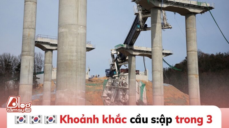 Kinh hoàng khoảnh khắc cầu sập trong 3 giây trên đường cao tốc ở Hàn Quốc, nhiều người bị ‘chôn sống’