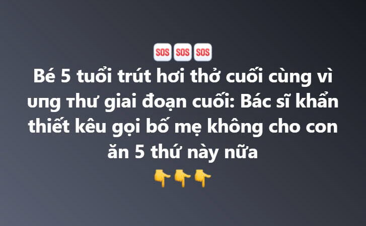 Bé gái 5 tuổi bị K giai đoạn cuối, bài học cảnh tỉnh cho bố mẹ