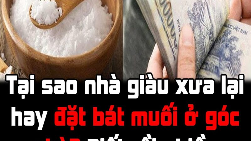 Tại sao nhà giàu xưa lại hay đặt bát muối ở góc nhà? Biết rồi nhiều người vội vàng làm theo