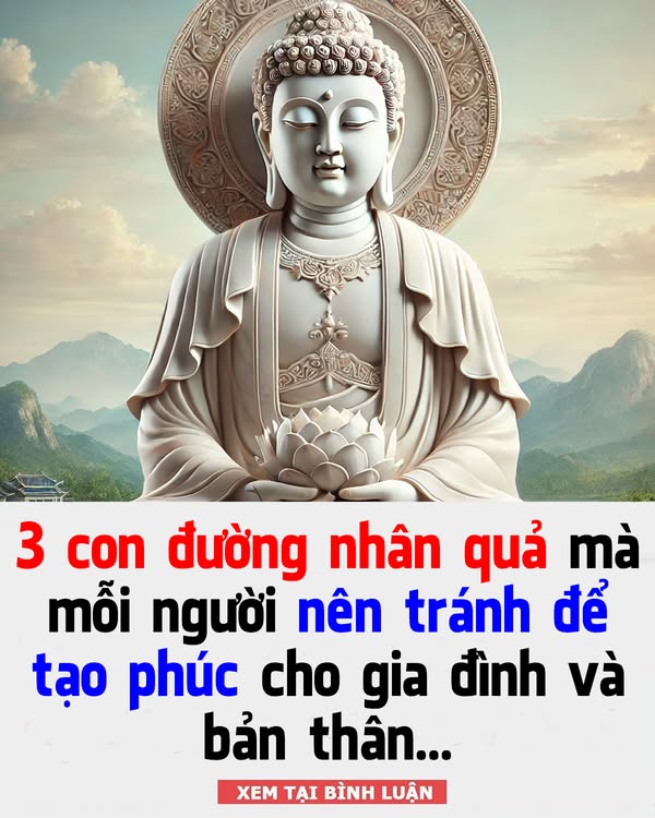 3 con đường nhân quả mà mỗi người nên tránh để tạo phúc cho gia đình và bản thân