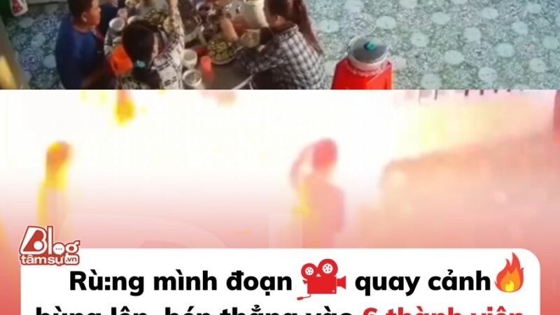 Bữa lẩu đáng s:ợ nhất hôm nay: Sau tiếng nổ, ngọn lửa bùng lên, bén thẳng vào 6 thành viên gia đình đang ngồi ăn