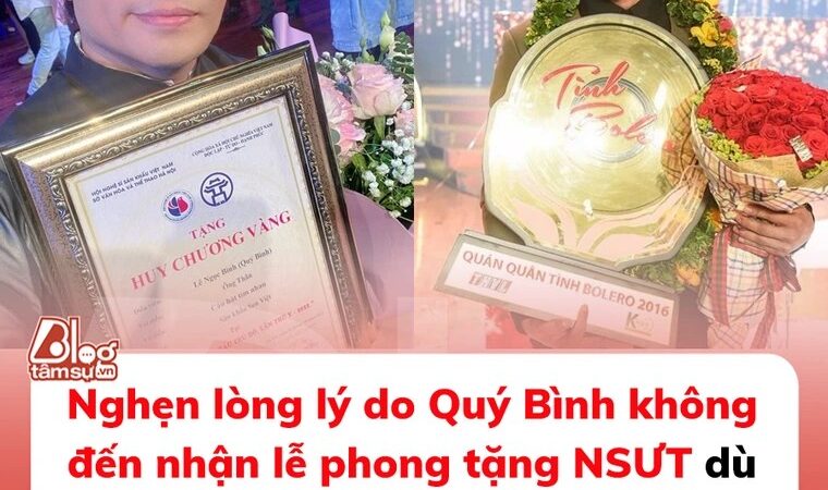 Nghẹn lòng lý do Quý Bình không đến nhận lễ phong tặng NSƯT dù là danh hiệu suốt 20 năm mong mỏi và cống hiến miệt mài