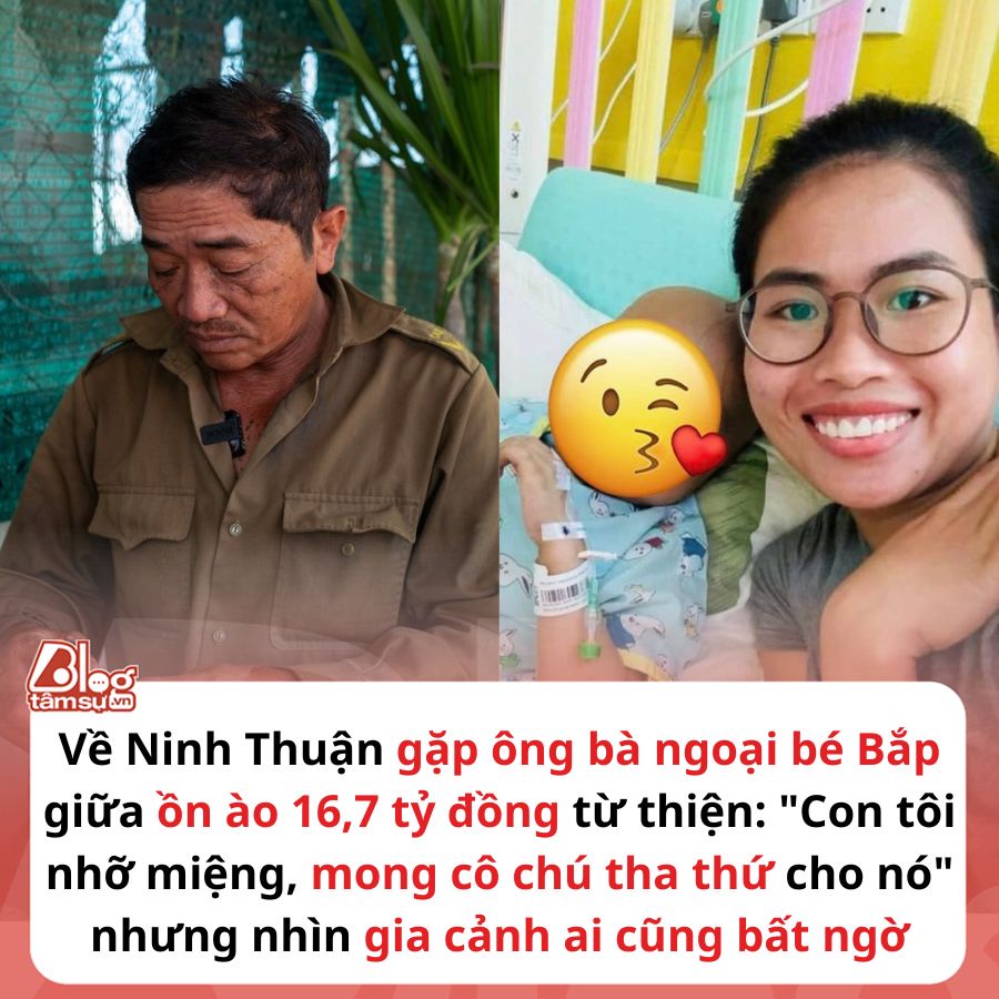 Về Ninh Thuận gặp ông bà ngoại bé Bắp giữa ồn ào 16,7 tỷ đồng từ thiện: ‘Con tôi nhỡ miệng, mong cô chú tha thứ cho nó’