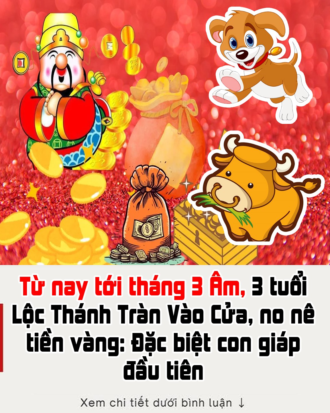 Từ nay tới tháng 3 Âm, 3 tuổi Lộc Thánh Tràn Vào Cửa, no nê tiền vàng: Đặc biệt con giáp đầu tiên