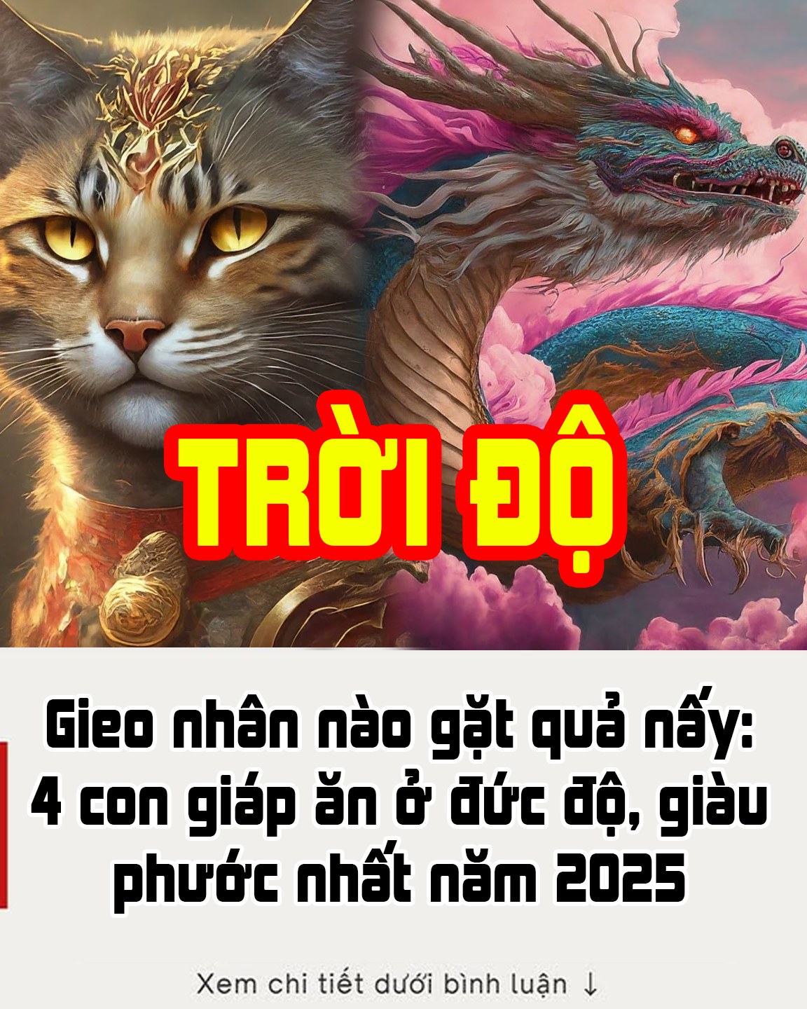 Gieo nhân nào gặt quả nấy: 4 con giáp ăn ở đức độ, giàu phước nhất năm 2025