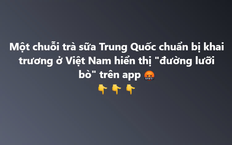 Trà sữa Chagee bị kêu gọi tẩy chay vì ứng dụng chứa ‘đường lưỡi bò’